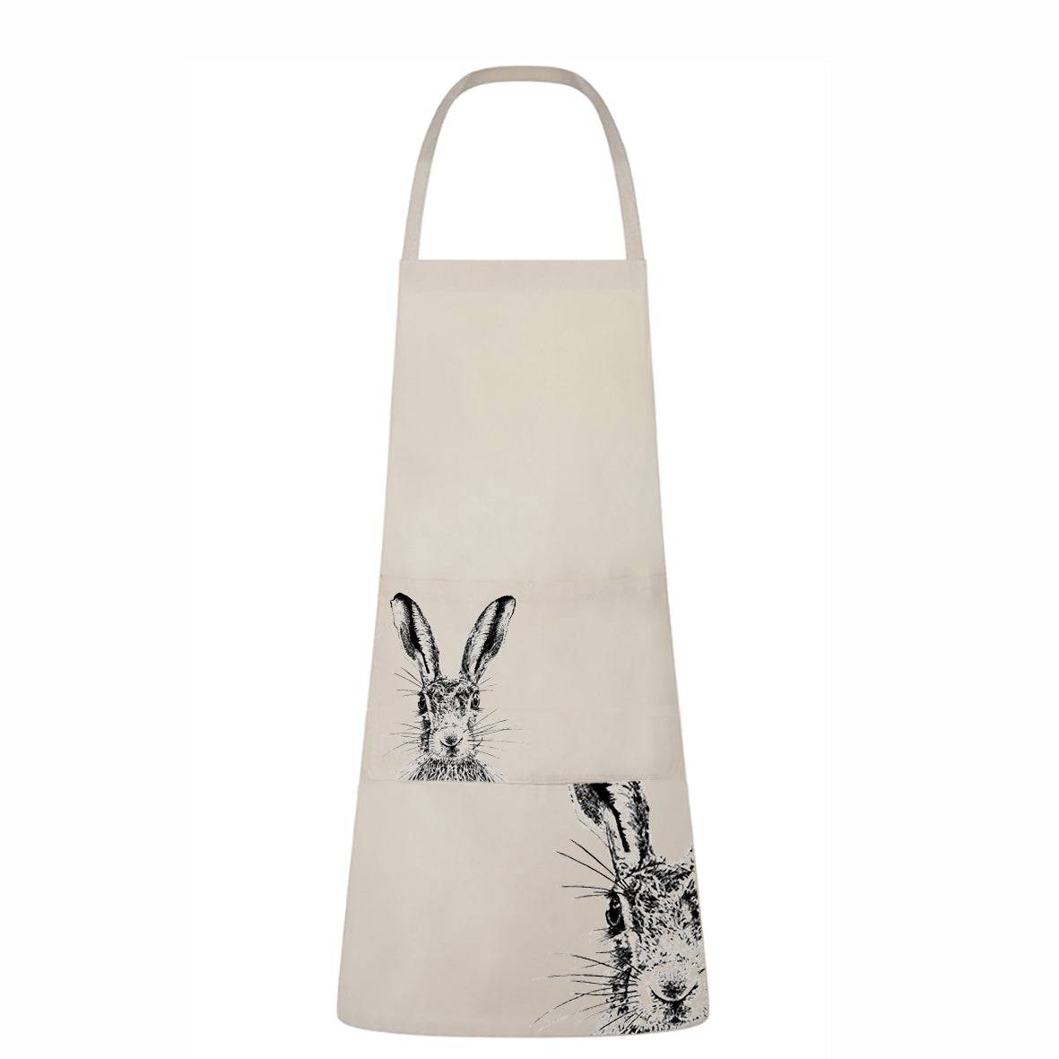 Sassy Hare Apron with Pocket for sale - Woodcock and Cavendish