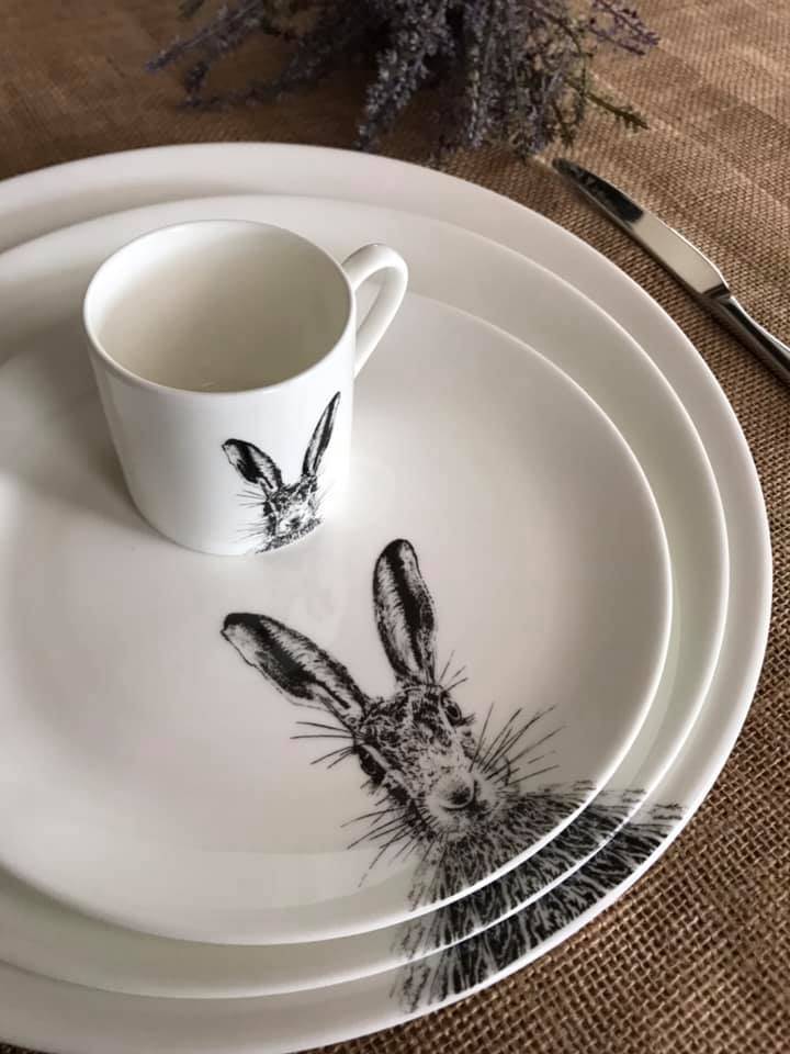Sassy Hare Plate - Side for sale - Woodcock and Cavendish