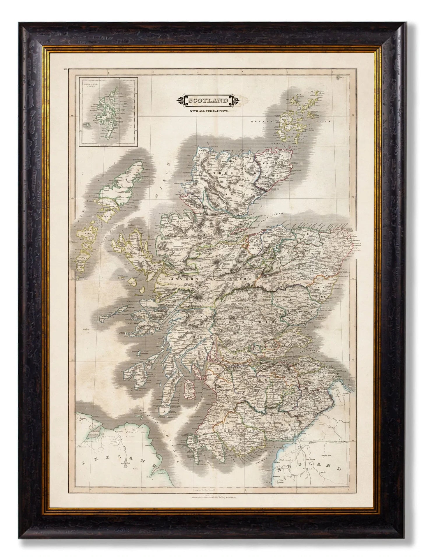 C.1831 Map of Scotland Frame for sale - Woodcock and Cavendish