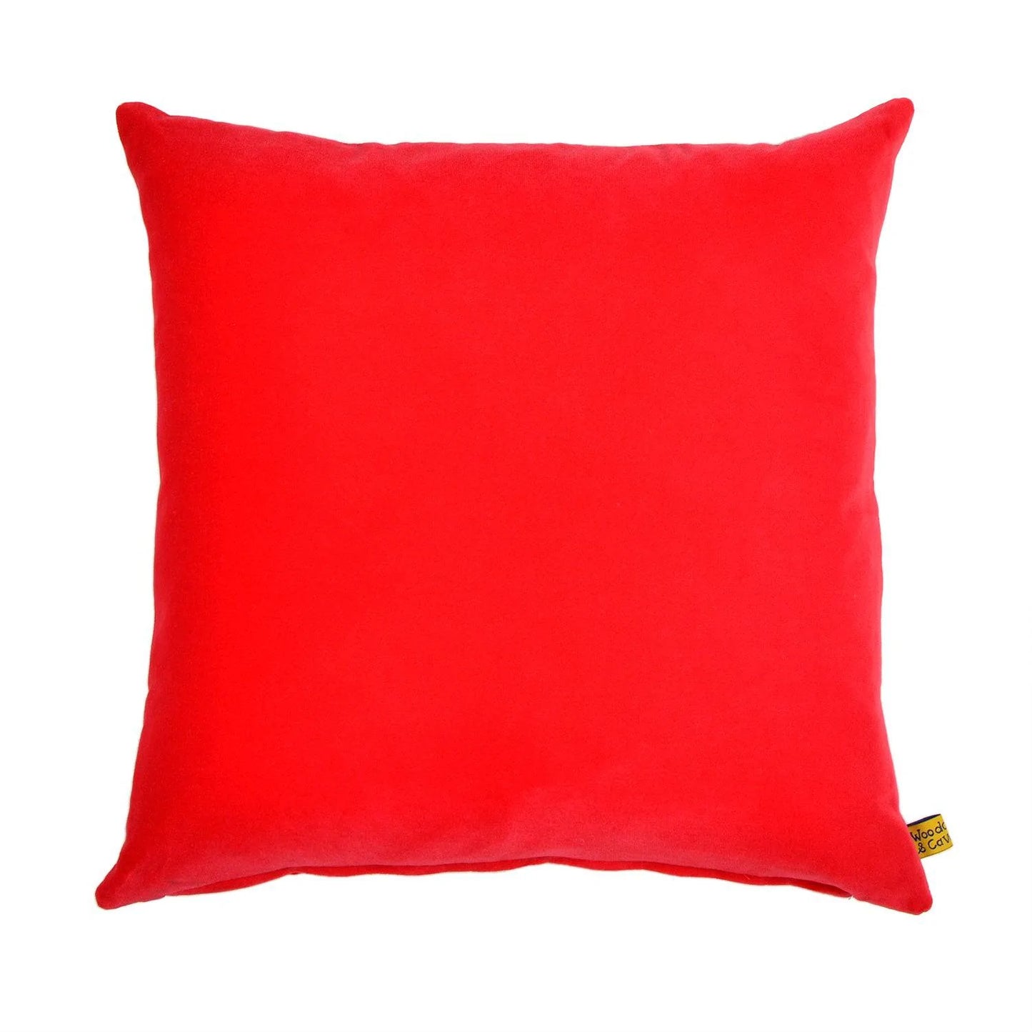 Silk Velvet Cushion in Cerise Pink by Woodcock & Cavendish for sale - Woodcock and Cavendish