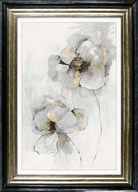 Silver Finesse by Asia Jensen - Framed Print - Set of 2 for sale - Woodcock and Cavendish