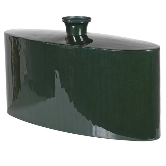Small Dark Green Jaipur Vase for sale - Woodcock and Cavendish