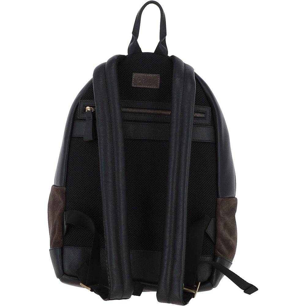 Suede & Leather Grey Luxury Backpack - Tucker for sale - Woodcock and Cavendish