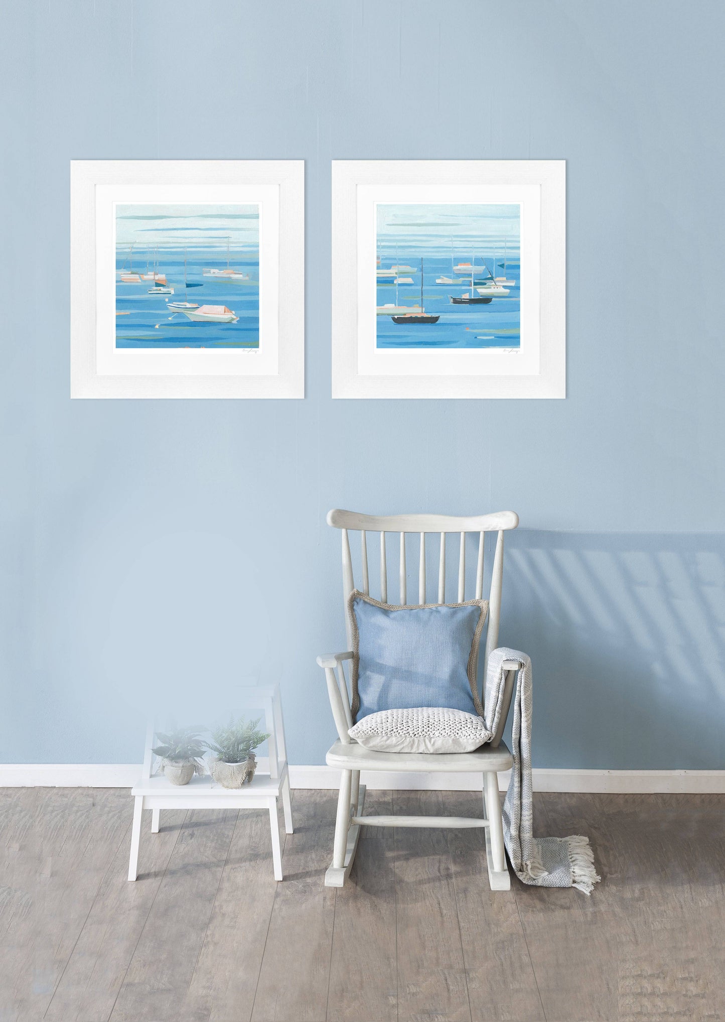 Summer Regatta by Emma Scarvey - Framed Print for sale - Woodcock and Cavendish