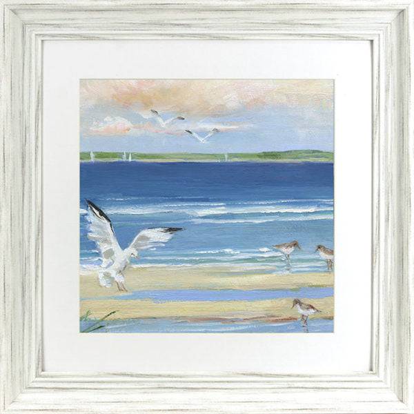 Summer Shore - Framed Print - Set of 2 for sale - Woodcock and Cavendish