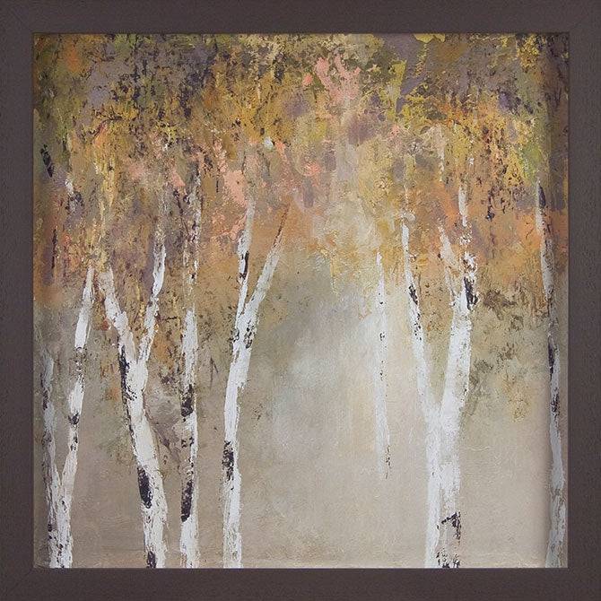 Sunlit Birch by Carol Robinson - Framed Print - Set of 2 for sale - Woodcock and Cavendish